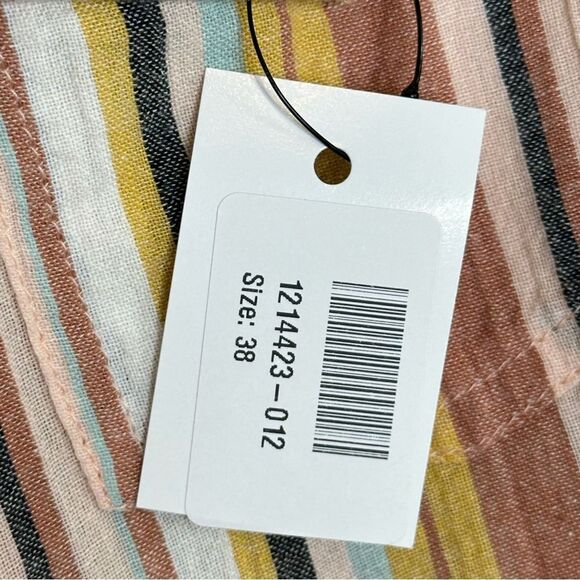 Vanessa Bruno Striped Cotton Western Style Button Up Shirt | S - Picture 7 of 10